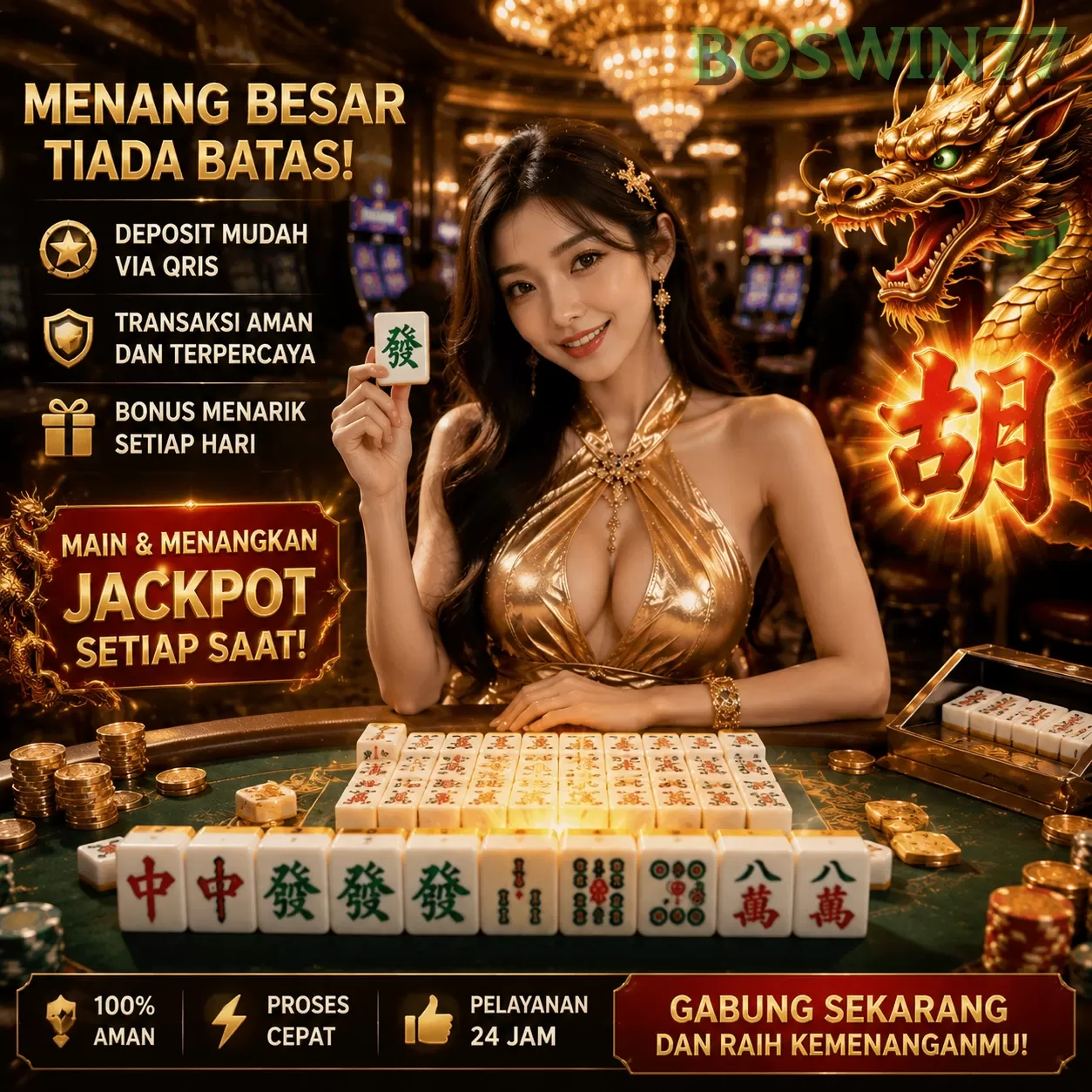 Cara Mendaftar dan Bermain di boswin77