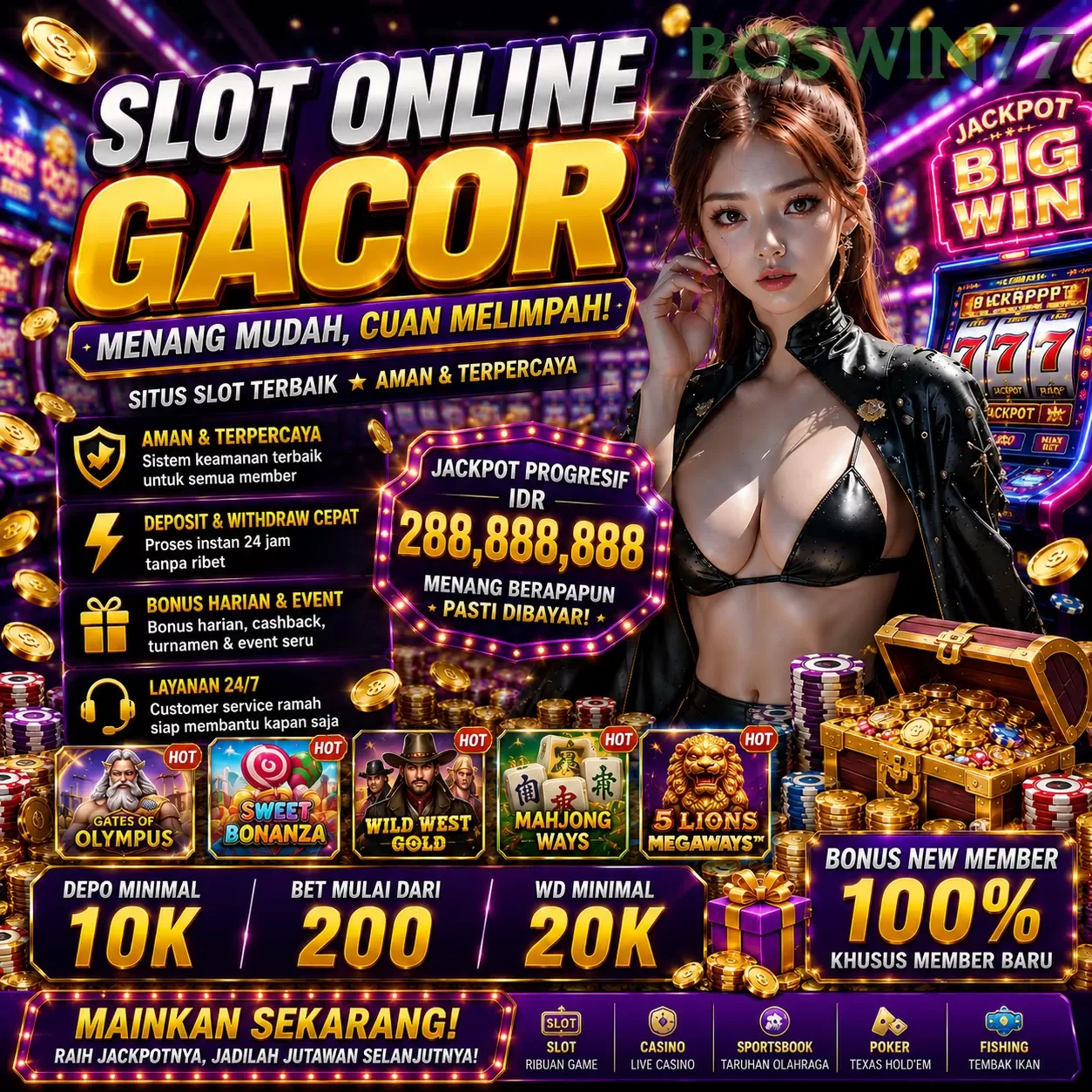 Beragam Jenis Game Seru yang Tersedia di boswin77