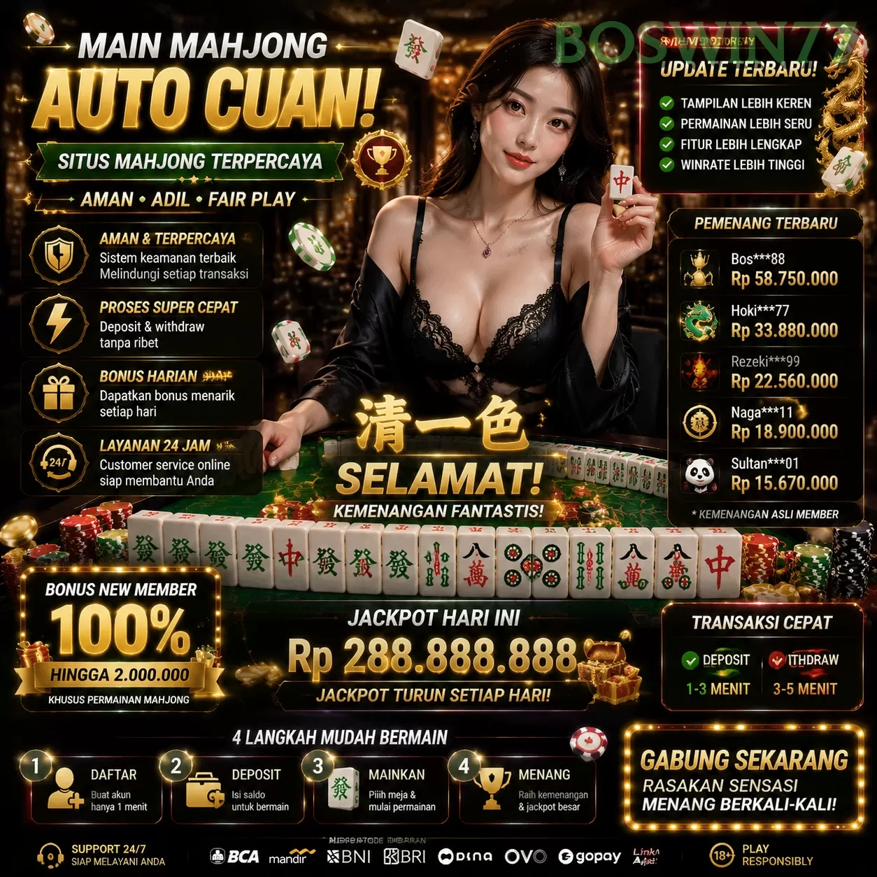 Fitur Unggulan di Situs Game boswin77